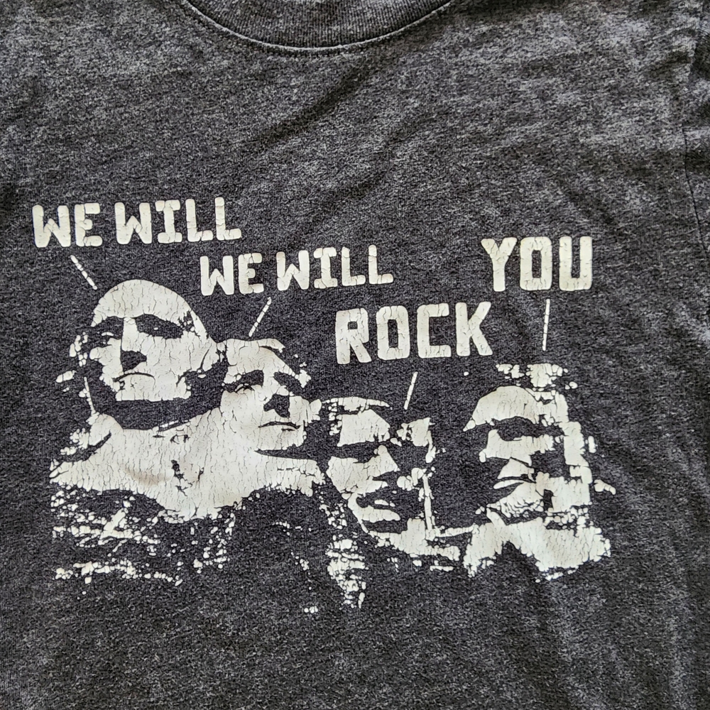 Boys "We Will Rock You" Mount Rushmore T-Shirt - Size 4T - Picture 3 of 4